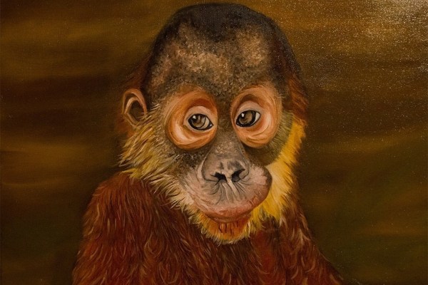 Pintura al óleo - Orangután - Cynthia Bandurek